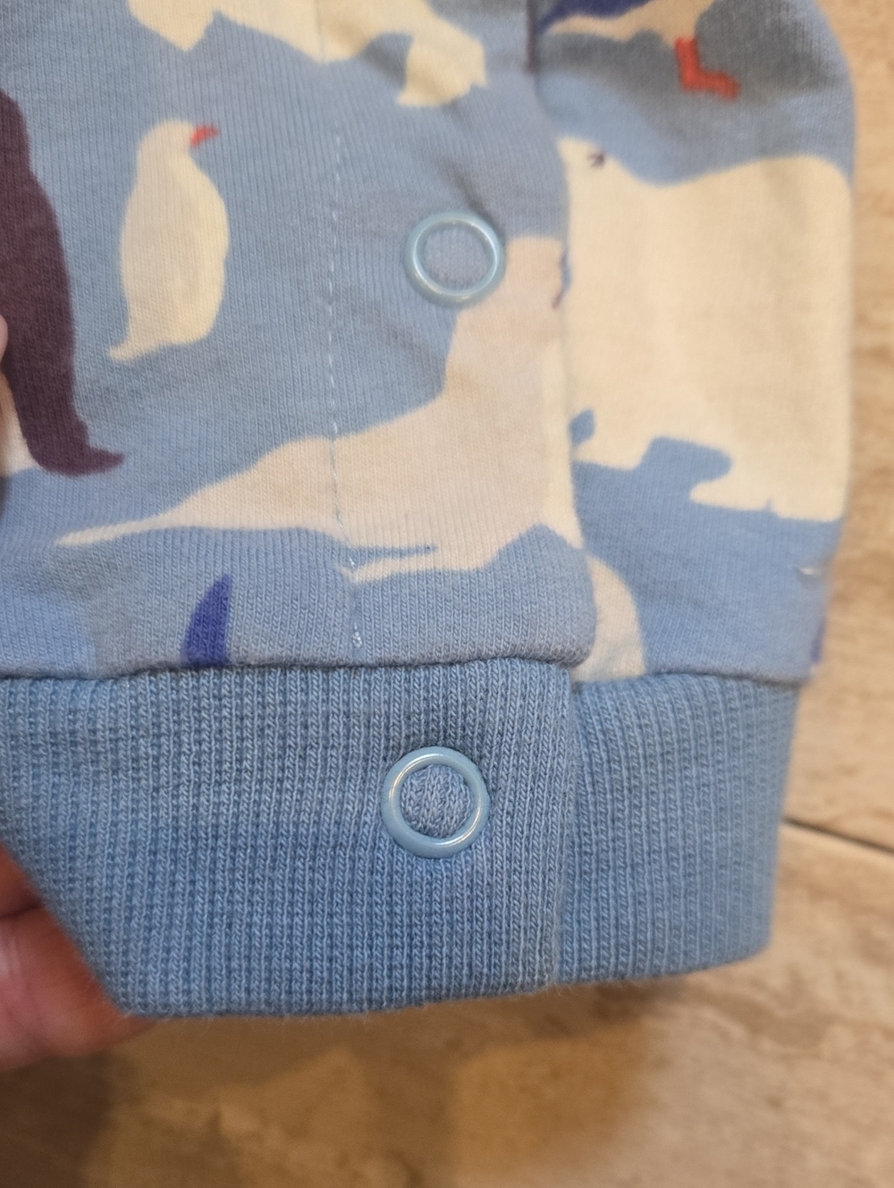 Baby Boden Blue Arctic Animal Onesie Jumpsuit - Picture 5 of 9